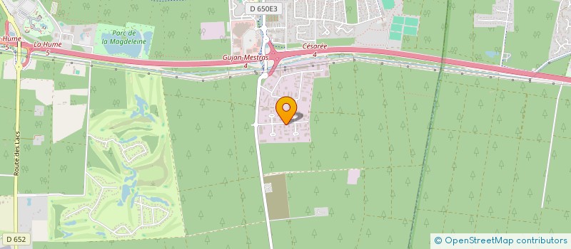 localisation de l'entreprise SCI POTIOLO  GUJAN-MESTRAS