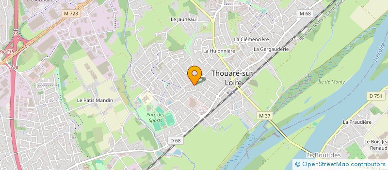 localisation de l'entreprise SCI POTIRON  THOUARE-SUR-LOIRE