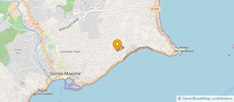 localisation de l'entreprise SCI POTIRON NOIR à SAINTE-MAXIME