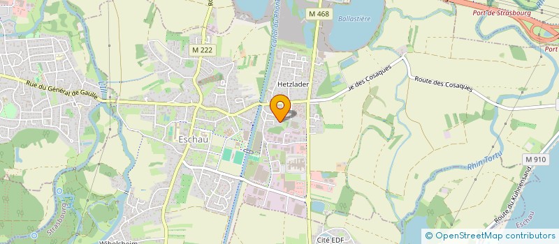 localisation de l'entreprise SCI POTO 2021  ESCHAU