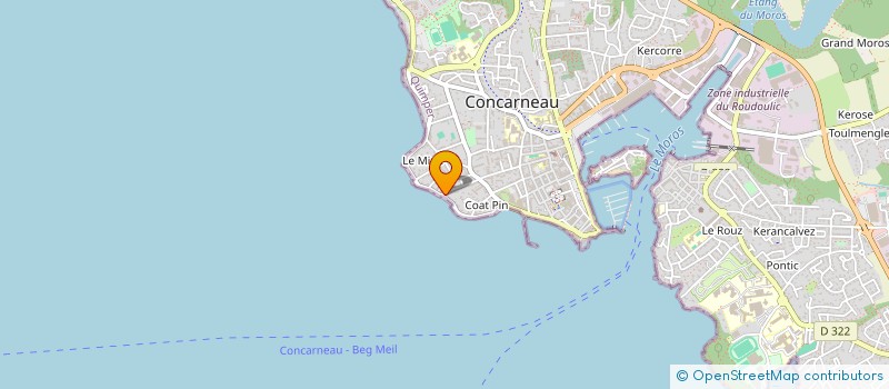 localisation de l'entreprise SCI POTOMAC  CONCARNEAU