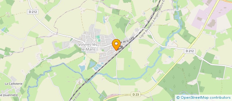 localisation de l'entreprise SCI POTTIER TCE  VOIVRES-LES-LE-MANS