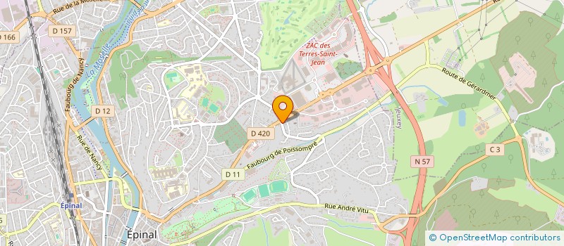 localisation de l'entreprise SCI POUCET88 à EPINAL