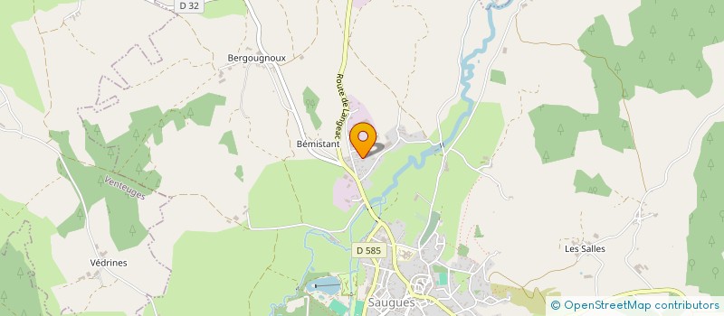 localisation de l'entreprise SCI POUCHKY  SAUGUES