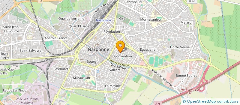 localisation de l'entreprise SCI POUDGIM  NARBONNE