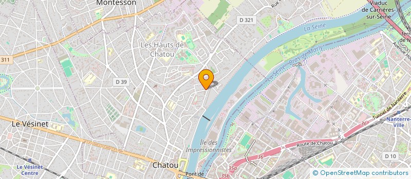 localisation de l'entreprise SCI POUDRET DA SILVA  CHATOU