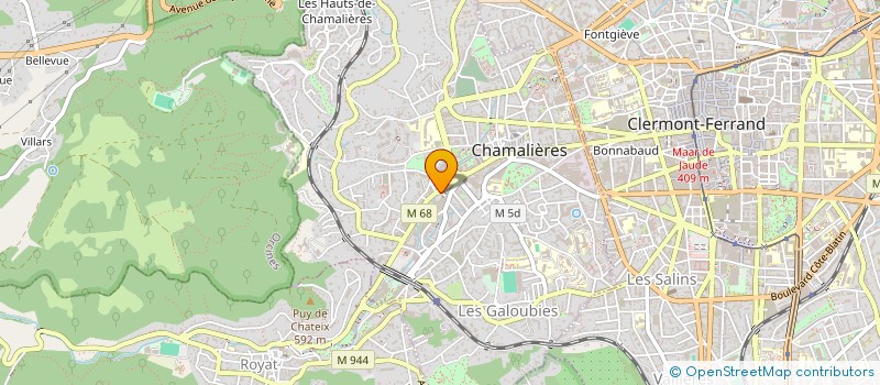 localisation de l'entreprise SCI POUDRILLE  CHAMALIERES