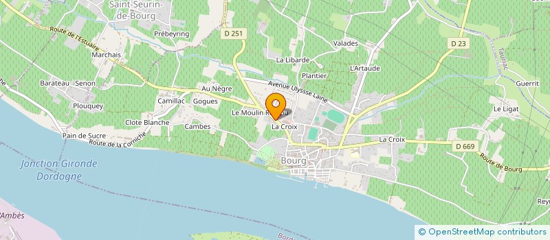 localisation de l'entreprise SCI POUGAL à BOURG