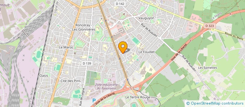 localisation de l'entreprise SCI POUGET  LE MANS