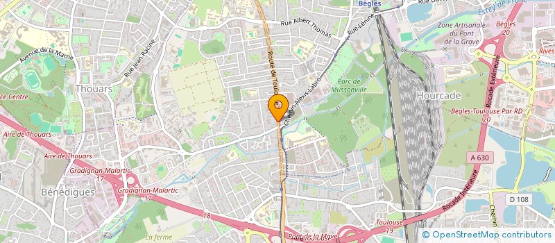 localisation de l'entreprise SCI POUGET 73-74 RUE AMEDEE SAINT GERMAIN  VILLENAVE-D'ORNON