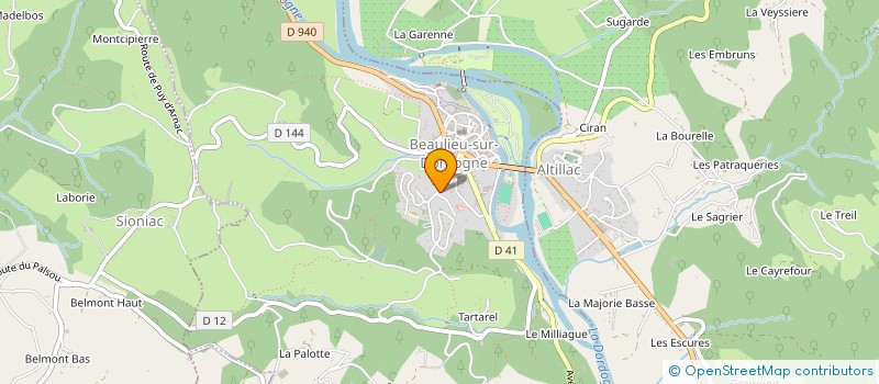 localisation de l'entreprise SCI POUGET  BEAULIEU-SUR-DORDOGNE