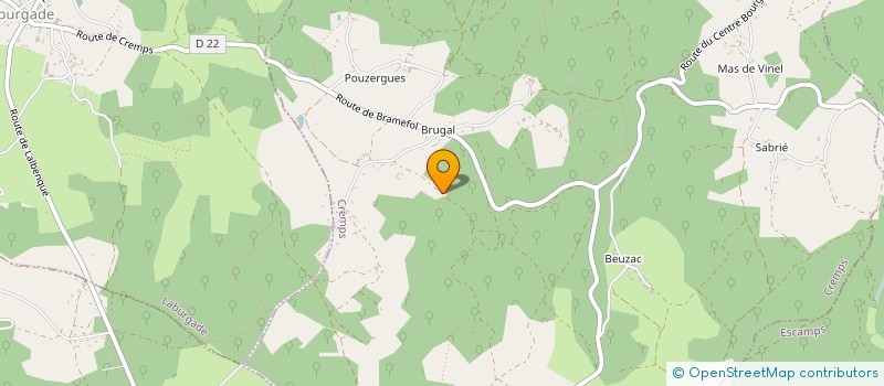 localisation de l'entreprise SCI POUGET - BANIDE  CREMPS