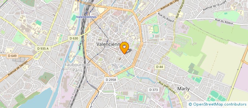 localisation de l'entreprise SCI POUGET-JAQUET  VALENCIENNES