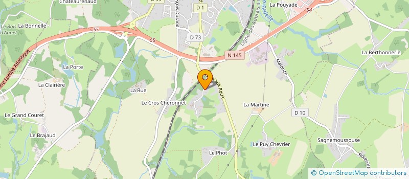 localisation de l'entreprise SCI POUGET-LEVAVASSEUR  LA SOUTERRAINE