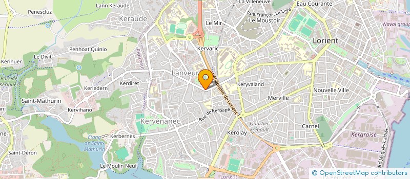 localisation de l'entreprise SCI POUGET M M  LORIENT