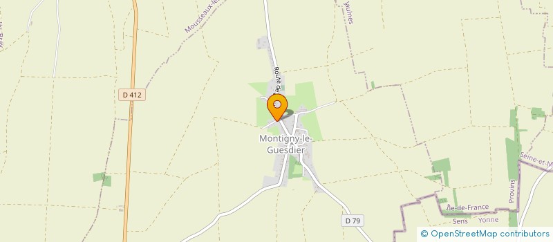 localisation de l'entreprise SCI POUGIL  MONTIGNY-LE-GUESDIER