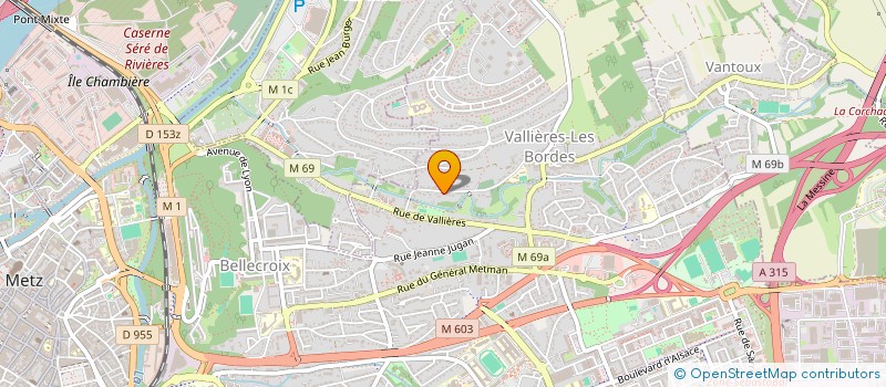 localisation de l'entreprise SCI POUGIN  METZ