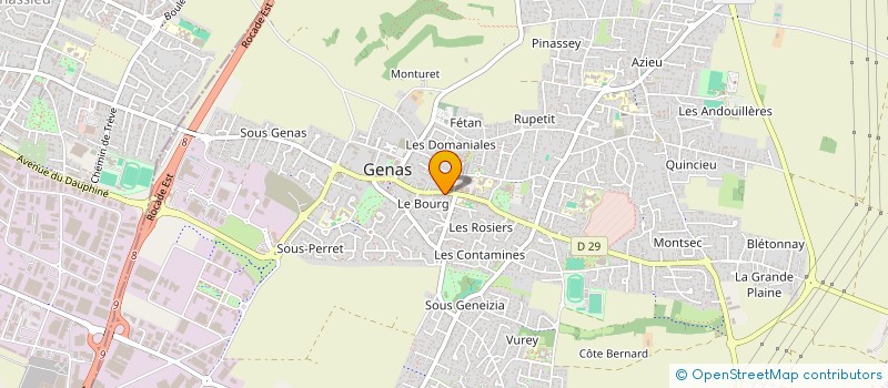 localisation de l'entreprise SCI POUGNIER  GENAS