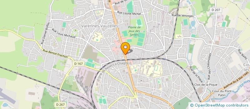 localisation de l'entreprise SCI POUGUES BAUDRAS  VARENNES-VAUZELLES