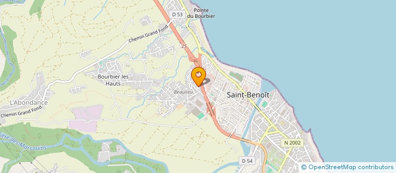 localisation de l'entreprise SCI POUI-DI à SAINT-BENOIT