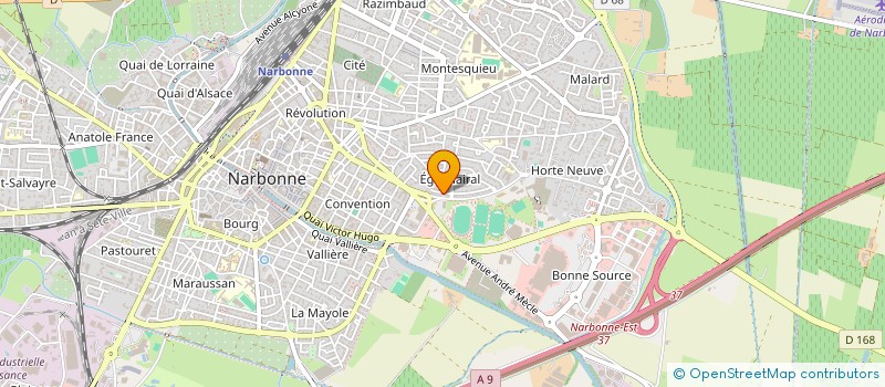 localisation de l'entreprise SCI POUILLY  NARBONNE