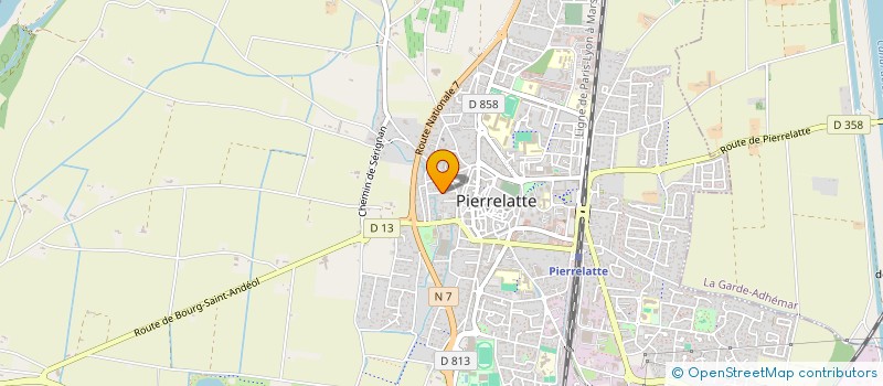 localisation de l'entreprise SCI POUJOULAS  PIERRELATTE