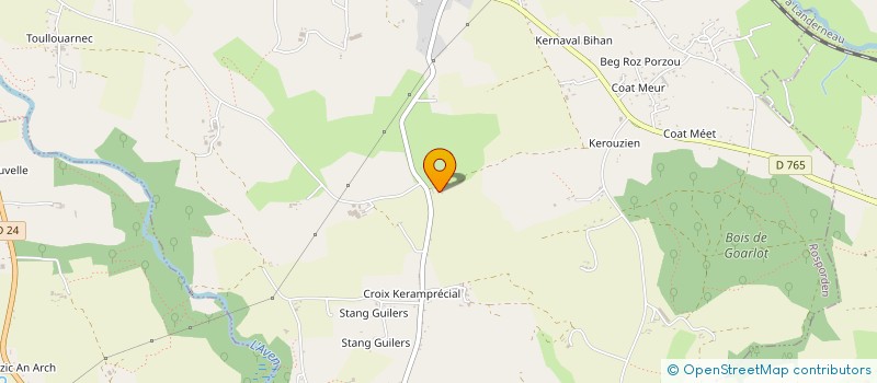 localisation de l'entreprise SCI POUL BRAN  ROSPORDEN