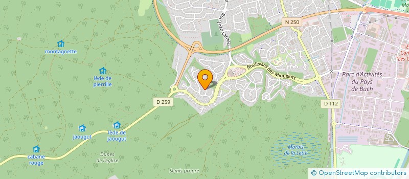 localisation de l'entreprise SCI POULAIN à LA TESTE-DE-BUCH