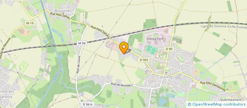 localisation de l'entreprise SCI POULAIN  CYSOING