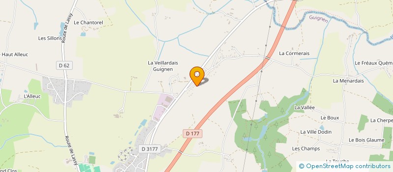 localisation de l'entreprise SCI POULAIN  GUIGNEN