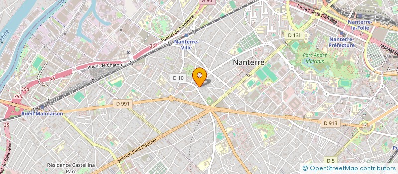localisation de l'entreprise SCI POULAIN  NANTERRE