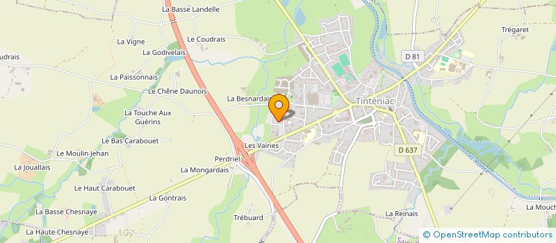 localisation de l'entreprise SCI POULAIN LECONTE  TINTENIAC