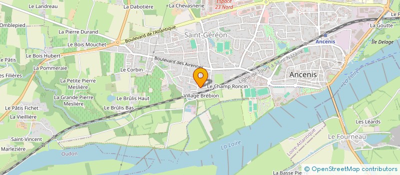 localisation de l'entreprise SCI POULBOT  ANCENIS-SAINT-GEREON