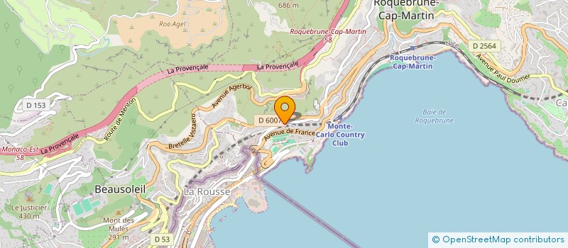 localisation de l'entreprise SCI POULIDO à ROQUEBRUNE-CAP-MARTIN