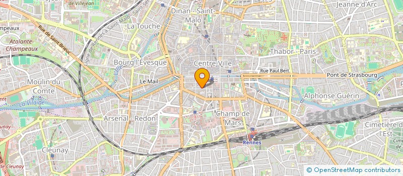 localisation de l'entreprise SCI POULLAIN DUPARC N 18  RENNES