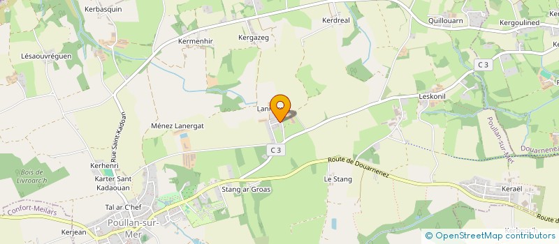 localisation de l'entreprise SCI POULLAN SUR POULE  POULLAN-SUR-MER