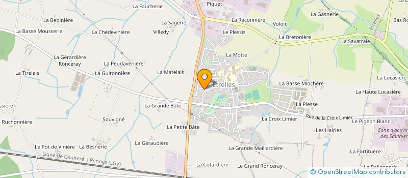 localisation de l'entreprise SCI POULOUIN  ETRELLES