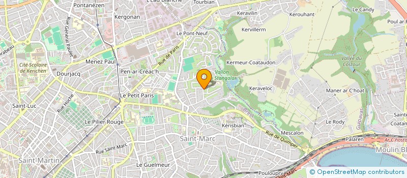 localisation de l'entreprise SCI POULOUPRY  BREST