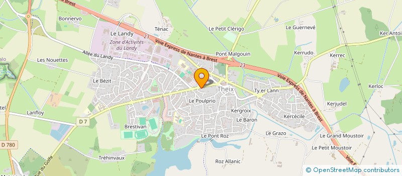 localisation de l'entreprise SCI POULPRIO-SANTE II  THEIX-NOYALO