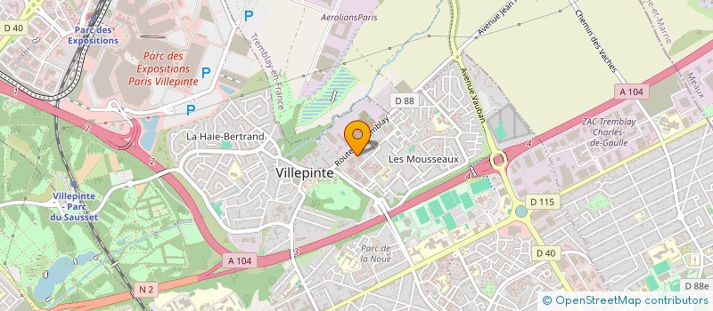 localisation de l'entreprise SCI POULS ET CIE à VILLEPINTE