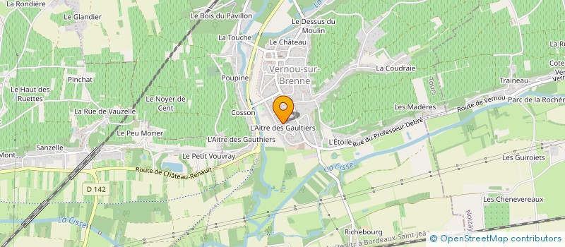 localisation de l'entreprise SCI POULTIERE à VERNOU-SUR-BRENNE
