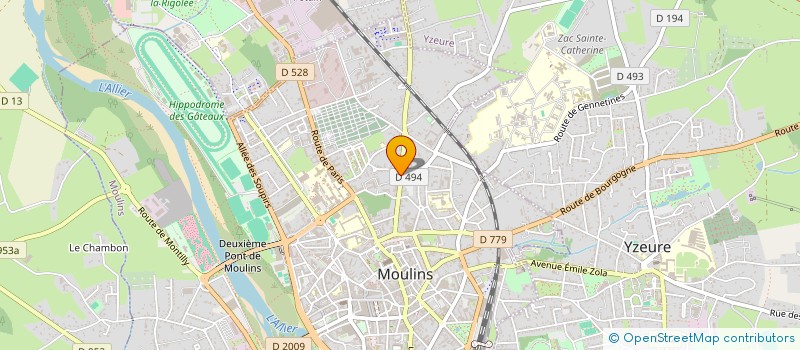 localisation de l'entreprise SCI POUMEROL MARTINET à MOULINS