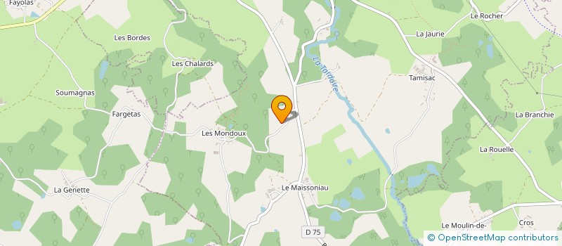 localisation de l'entreprise SCI POUNT à CHAMPAGNAC-LA-RIVIERE