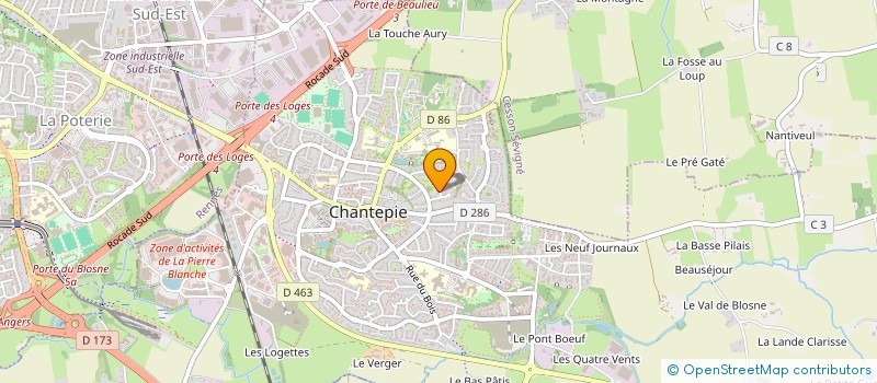 localisation de l'entreprise SCI POUPAT à CHANTEPIE