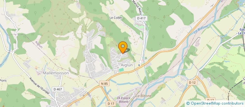 localisation de l'entreprise SCI POUPE à AIGLUN