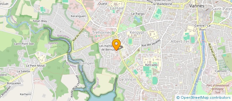 localisation de l'entreprise SCI POUPENN 56 à VANNES