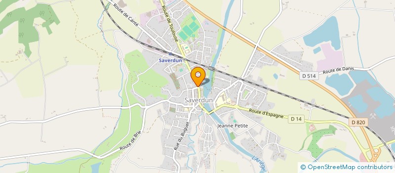 localisation de l'entreprise SCI POUPETTE à SAVERDUN