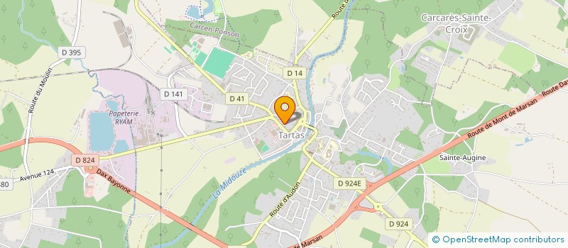 localisation de l'entreprise SCI POUPETTE  TARTAS