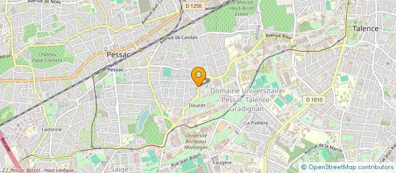 localisation de l'entreprise SCI POUPINE  PESSAC