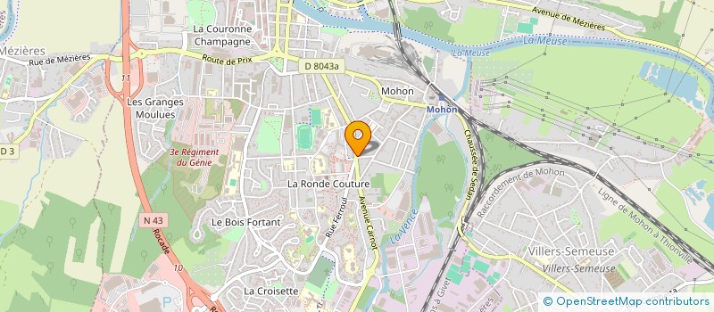 localisation de l'entreprise SCI POUPLY ROSET à CHARLEVILLE-MEZIERES